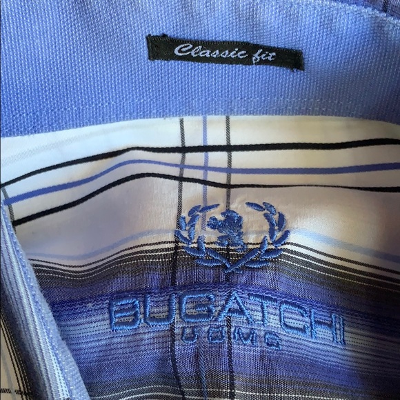 Bugatchi Mens Long Sleeve Shirt - Picture 5 of 5
